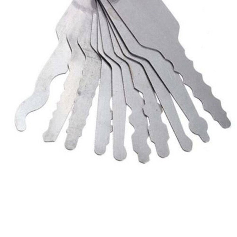 10Pcs Jiggler Keys Dual Sided Car Unlocking Unlock Lock Opening Repair Tool Set