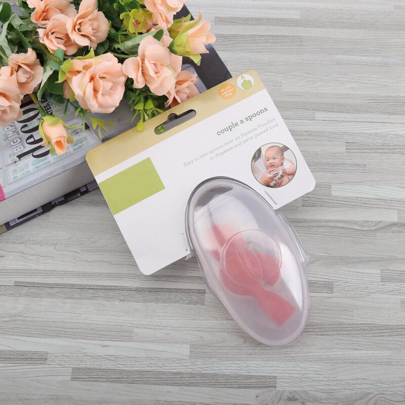Estación de distribución de alimentos para bebés, organizadora de contenedores de almacenamiento, máquina de envasado de frutas y puré, máquina de alimentos para bebés, triangulación de envíos: A couple of spoons