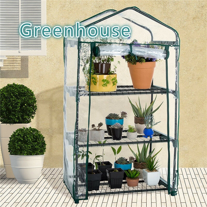 Bolsas para cultivo de plantas, Mini invernadero para jardín, plántulas para casa verde, cubierta de plástico PVC transparente para jardín, invernadero, cultivo de casa
