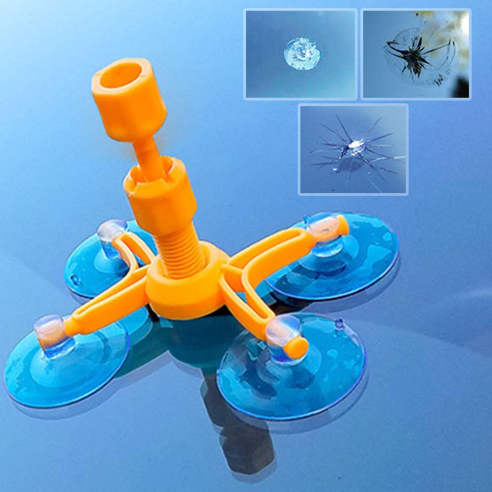 Car Windshield Repair , Easy to Operate Widely Use for Glass Rock Chip, Star, Half Moon Repair DIY