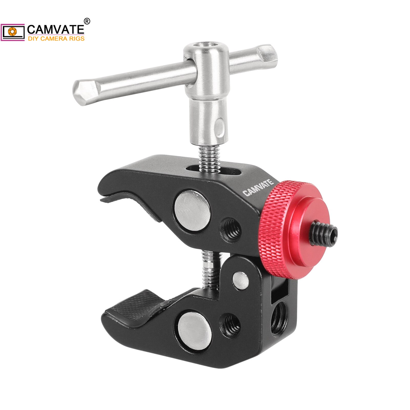 CAMVATE Camera Universal Super Crab Clamp With 1/4&quot;-20 to1/4&quot;-20 Screw Converter For DSLR Camera/Monitor Photography Accessories