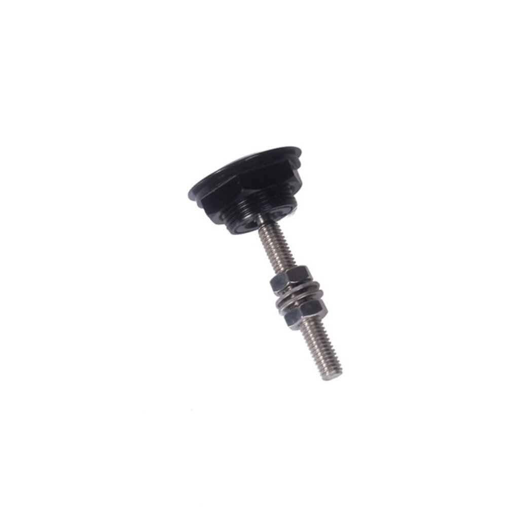 Engine Hood Aluminium Alloy Quick Release Push Clip Bonnet Hood Lock Car Accessories (Black)
