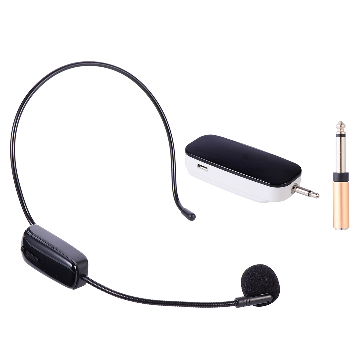 1 Set Head-mounted Microphone Wireless Loudspeaker Microphone Portable Amplifier