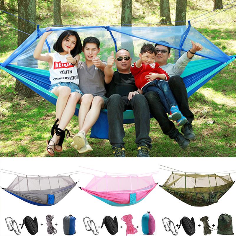 4 Kleur Nylon Klamboe Tent Hangmat Stevige Opknoping Camping Tenten Couch Duurzaam Praktische Swing Opknoping Bed Reizen Buiten