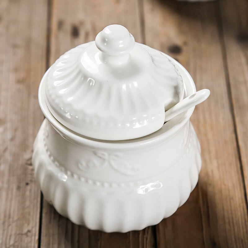 White French Court Style Salt Pepper Oil Dispenser For Kitchen Spice Organizer Storag Box Seasoning Box Kitchen Accessories