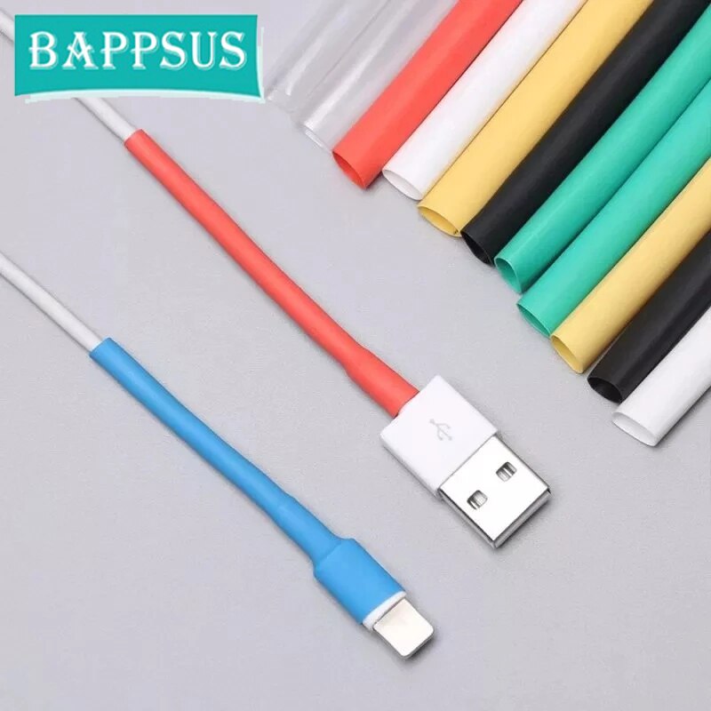 Datakabel Bescherming Kleurrijke Krimpkous Buizen Beschermhoes Voor Iphone Apple Mobiele Telefoon Opladen Lijn Protector