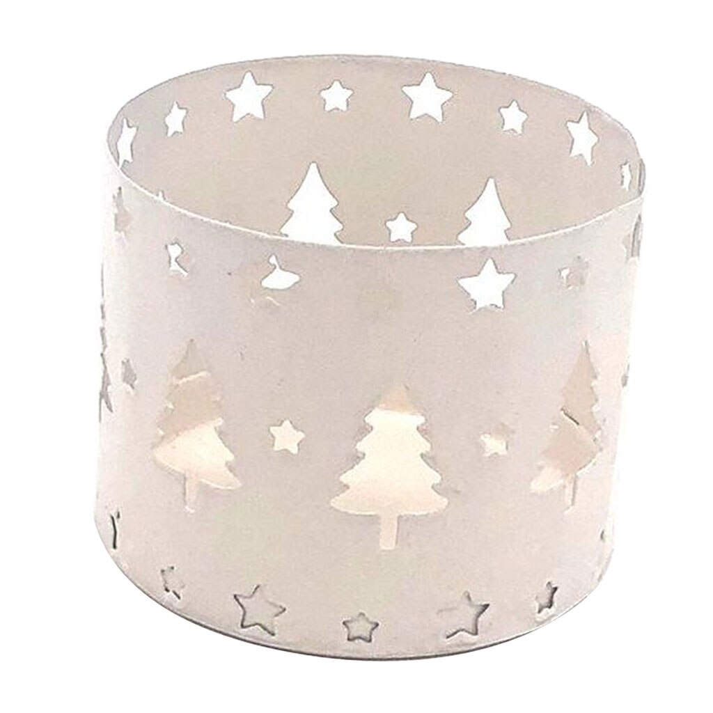 Jul ihålig ljusstake ljusstake jul dekor fest dekoration, natt ljus tillbehör hållare skål kopp