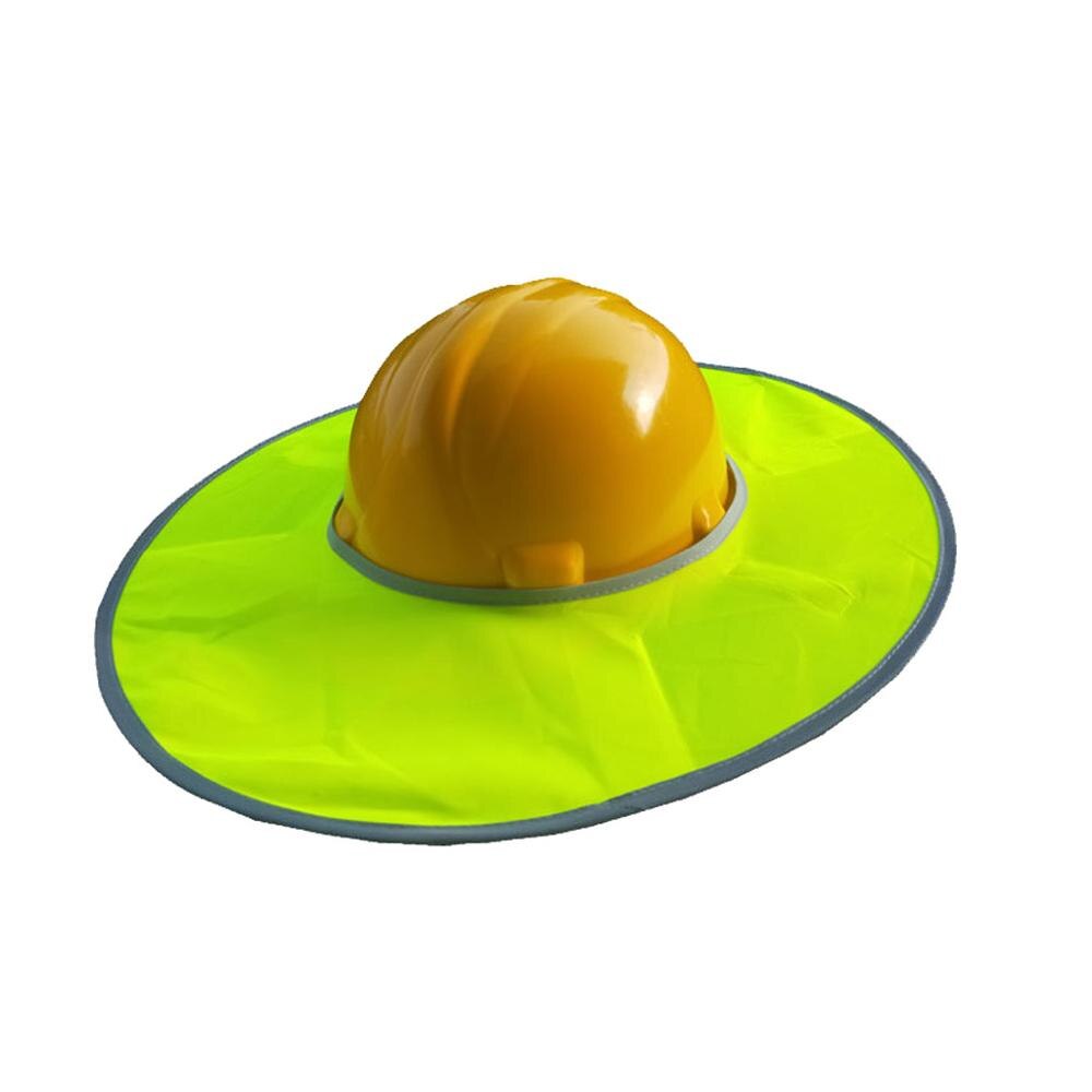 Sunshade Outdoor Construction Safety Hard Hat Sun Shade Neck Shield Reflective Stripe Protective Helmets Shield FC