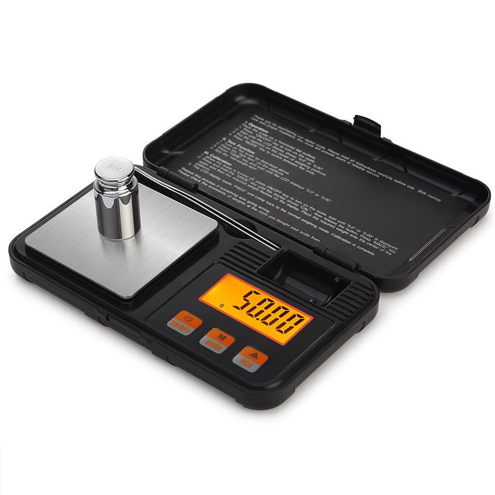 200g/0,01g Professionelle Digitale Milligramm-maßstechen Tragbare Schmuck Skala Mini zurück Skala Küche Skala mit Werkzeug Kasten karat Skala