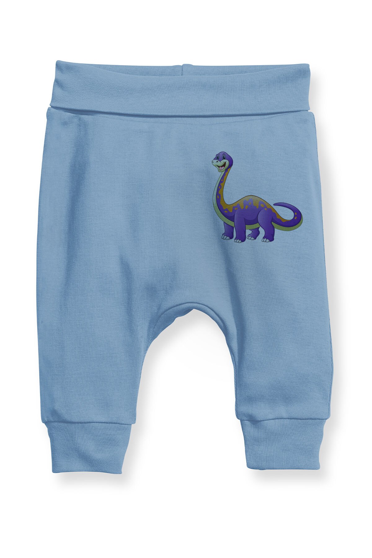 Pantalones bombachos de bebé Angemiel con de dinosaurio azul