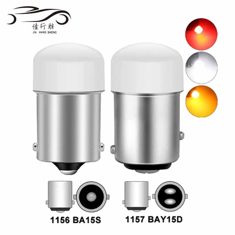 Bombilla LED trasera P21/5W Ba15S 1156 PY21W BAY15D 1157 luz de señal de giro 12V 7000K blanco superbrillante lámpara de estacionamiento de freno inverso de coche