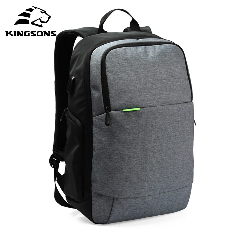 Kingsons Waterproof Men Backpack 15.6 inch Laptop Backpack Male Mochila Casual School Bags for Teenage Boys