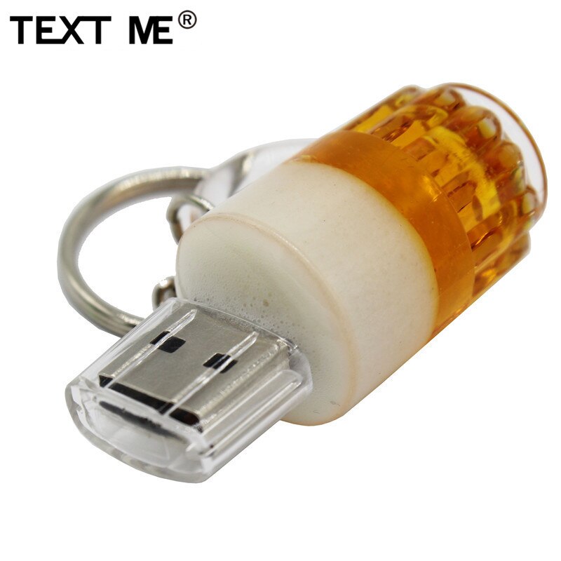 Text me pen drive usb com caneca criativa, 4gb 8gb 16gb 32gb presente u disk