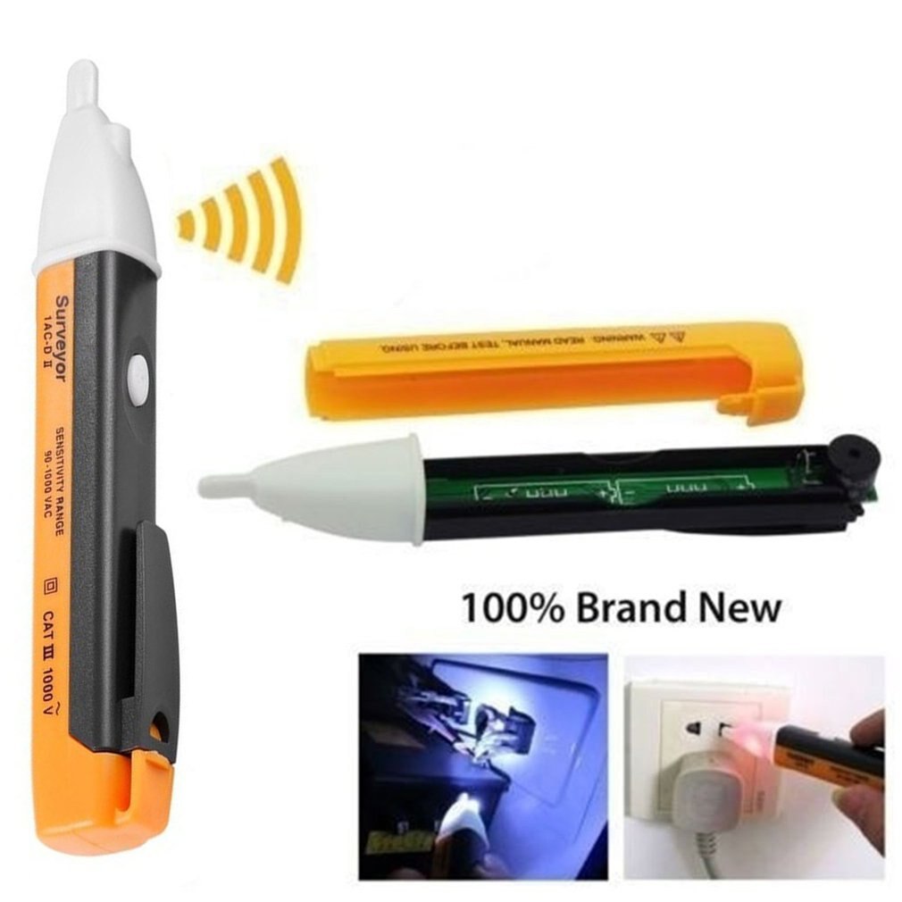 Non-Contact Test Pencil 1Ac-D Electroscope Pen Ultra-Safe Induction Electric Pen Multi-Function With Led Lights