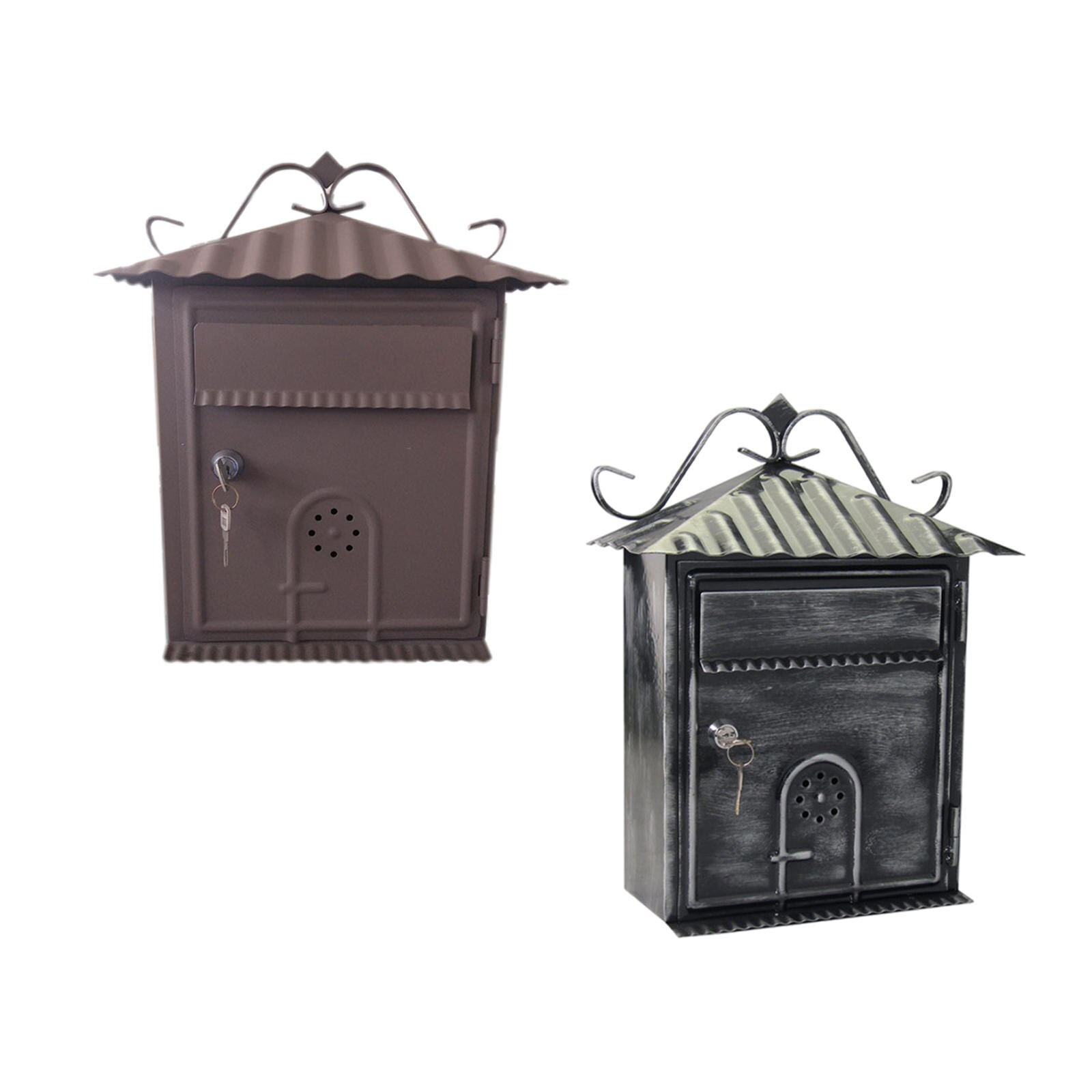 Post Letter Box Mailbox Locking Mail Organizer for Front Porch Office Hallway Post Newspaper Apartment