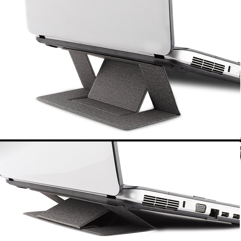 Onzichtbare Laptop Adhesive Stand Vouwen Verstelbare Beugel Draagbare Tablet Houder voor iPad MacBook Lenovo Samsung Laptops