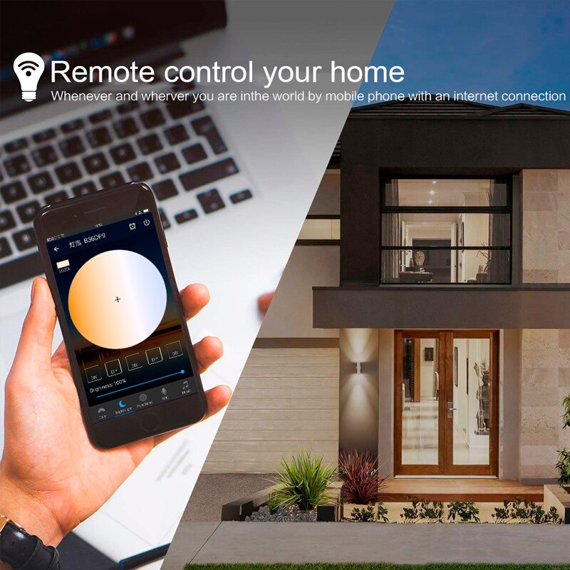 WiFi Smart Light Bulb 11W R95 Dimmable Multicolor Wake-Up Lights No Hub Required Compatible with Alexa and Google Assistant