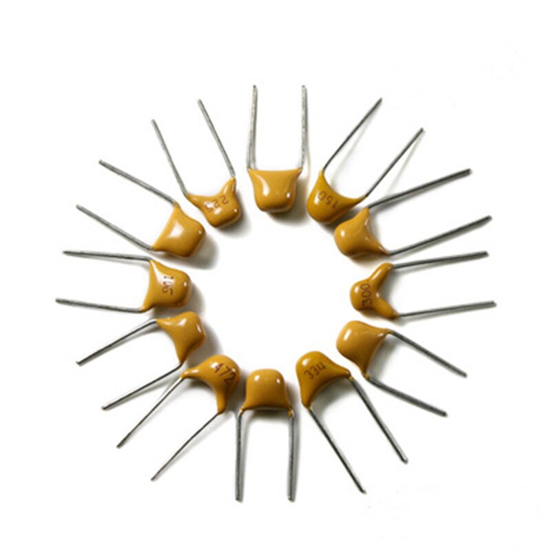 Condensatore ceramico monolitico 50pcs 50v 0.47UF 1UF 10UF 0.33UF 0.22UF 47PF 20PF 10PF 100PF 2.2UF 22PF 4.7UF 30PF