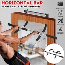 Portable Horizontal Bar Indoor Fitness Workout Bar Chin-Up Pull-Up Bar Upper Body Adjustable Multifunctional Exercise Equipment
