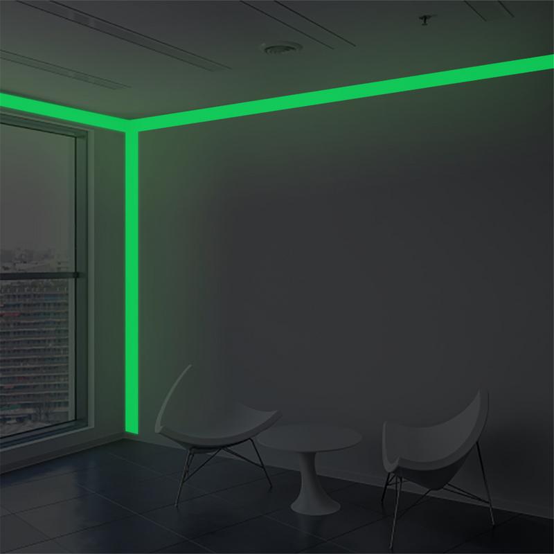 Glow In The Dark Tape Glow Tape Fluorescent Stickers Tape Staircase Fire Warning Security Home Decoration Warning Adhesive Tape