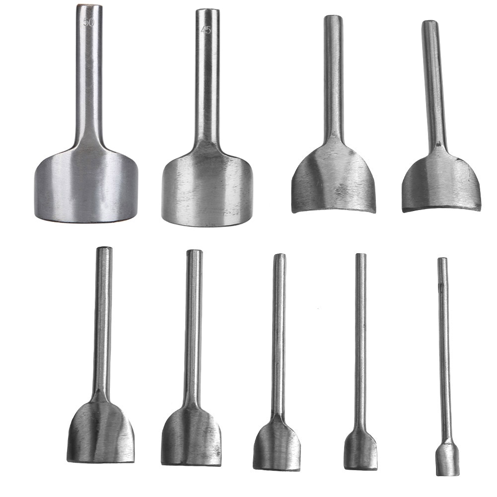 1PC Leder Handwerk halb-Runde Cutter schlagen Werkzeuge DIY Leder Gürtel Brieftasche Gurt Rindsleder Schläge einstellen Leder Hand stanzen Werkzeug