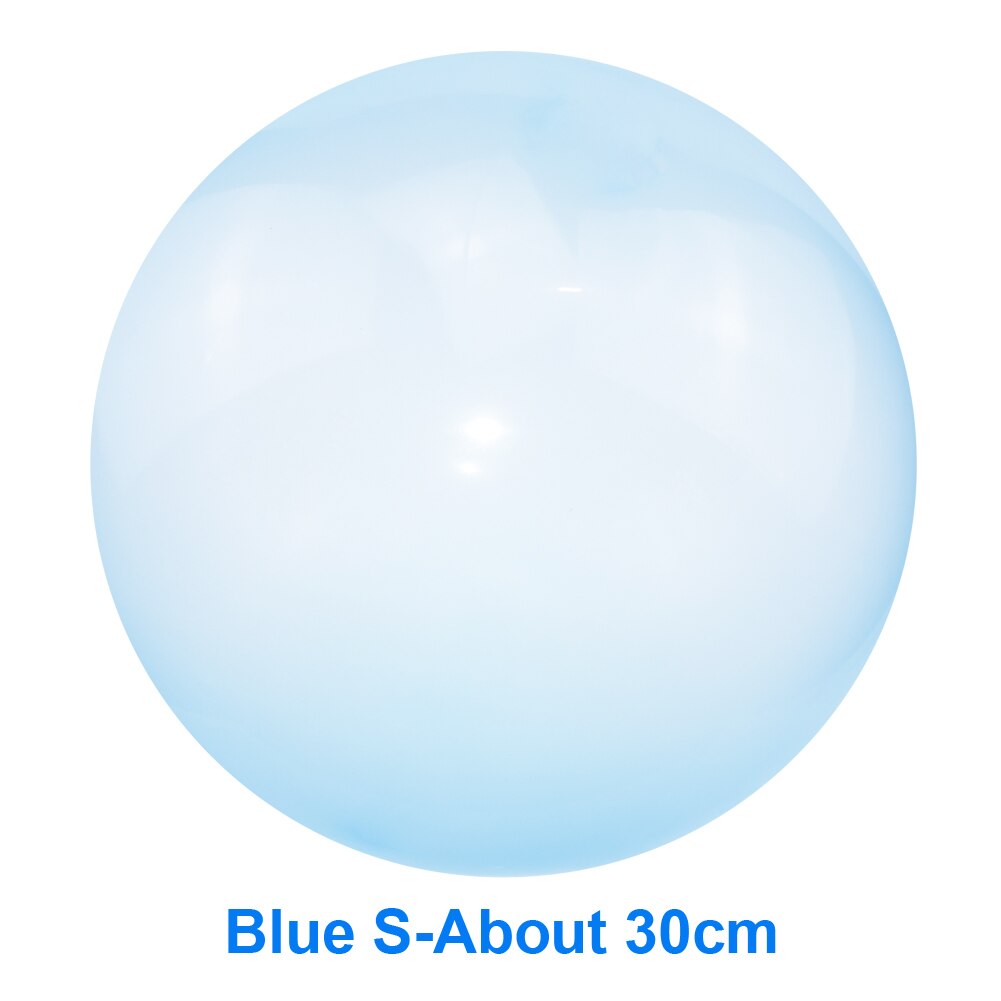 Children Outdoor Soft Air Water Filled Bubble Ball Blow Up Balloon Toy Fun Party Game Summer for Kids Inflatable: S Blue