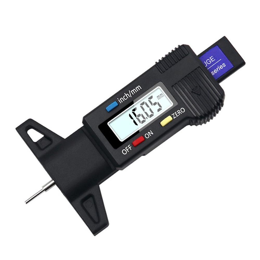 High-Precision Electronic Digital Display Tread Depth Gauge Tread Gauge Depth Vernier Caliper Gauge 0-25Mm: Default Title