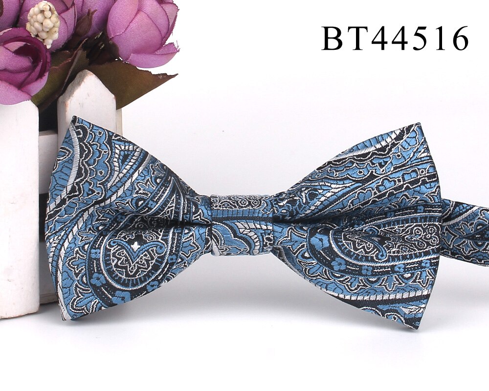 Pajarita clásica de Jacquard para hombre, pajaritas florales para adulto, de boda y negocios, trajes de mariposa, novedad