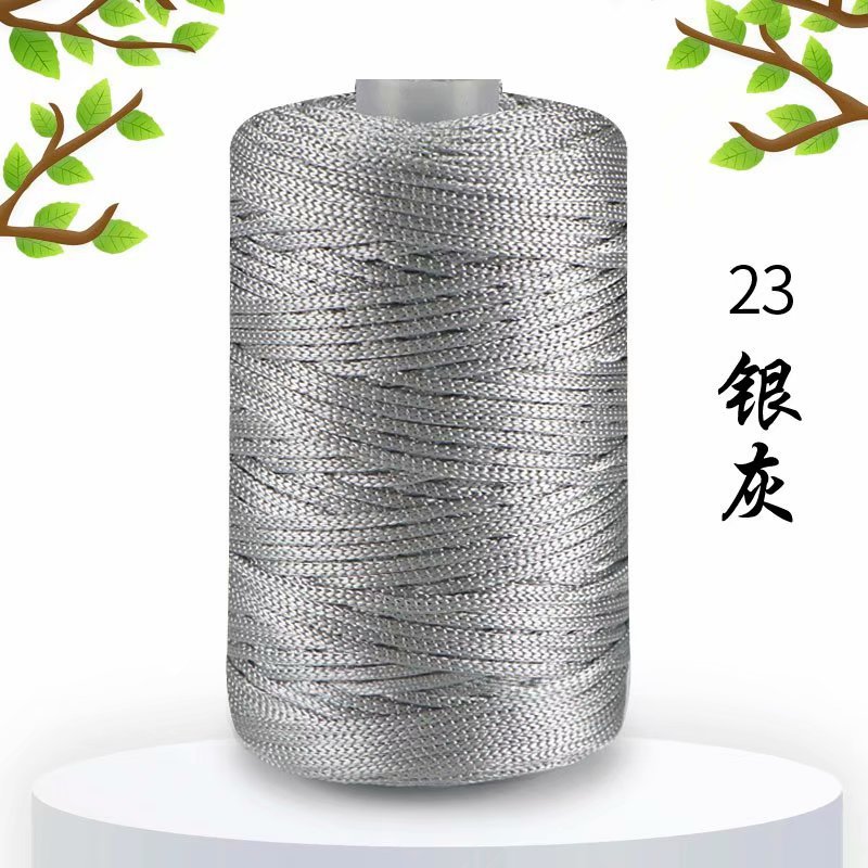 125g Eis Hanf Faden leichtes Baumwollgarn mittel feine Häkel pantoffeln Hüte handgemachte DIY Rollen faden neue Sommer Häk elgarn: Dunkelblau
