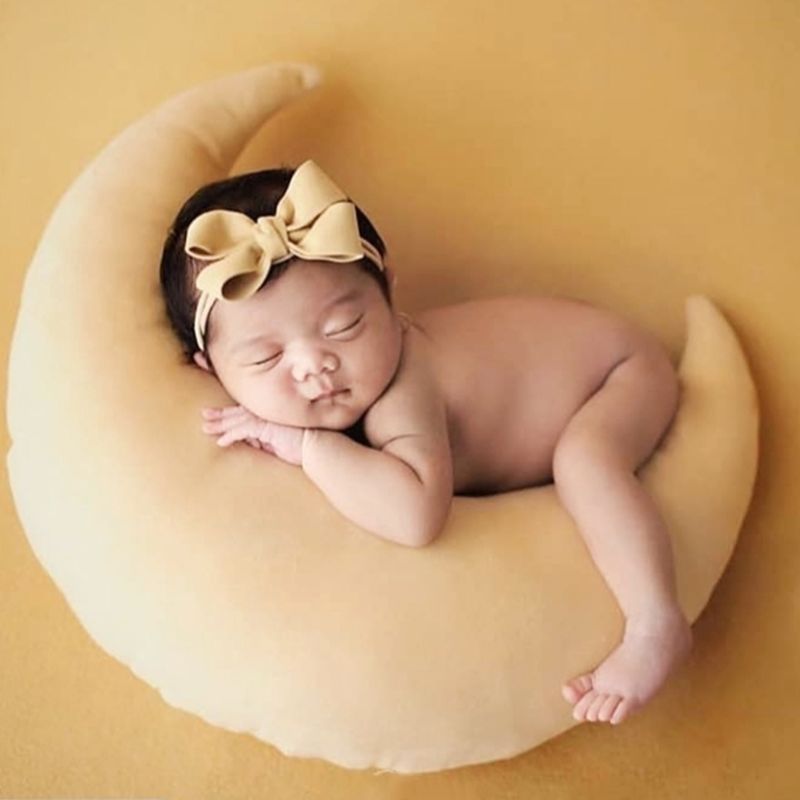 Babyhatt poserar bönor månkudde stjärnor som nyfödda fotografi rekvisita spädbarn fotograferingstillbehör