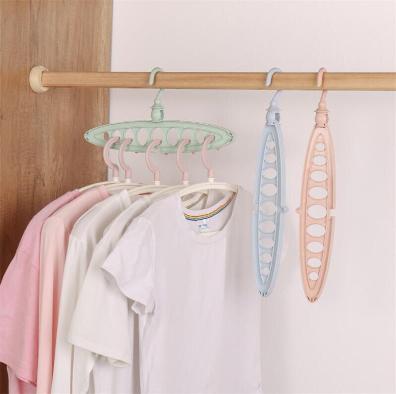 Multifunction Clothes Hanger Clothes Drying Rack Plastic Clothes Hangers Home Storage Hangers
