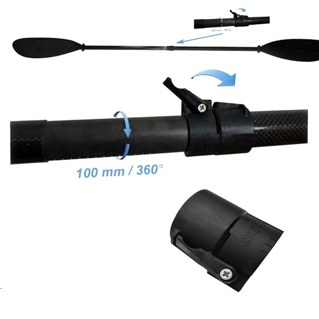 Adjustable Nylon Kayak Paddle Ferrule Length Locking Adjustor for Kayak Canoe Stand-Up Paddleboard Replacement Accessories