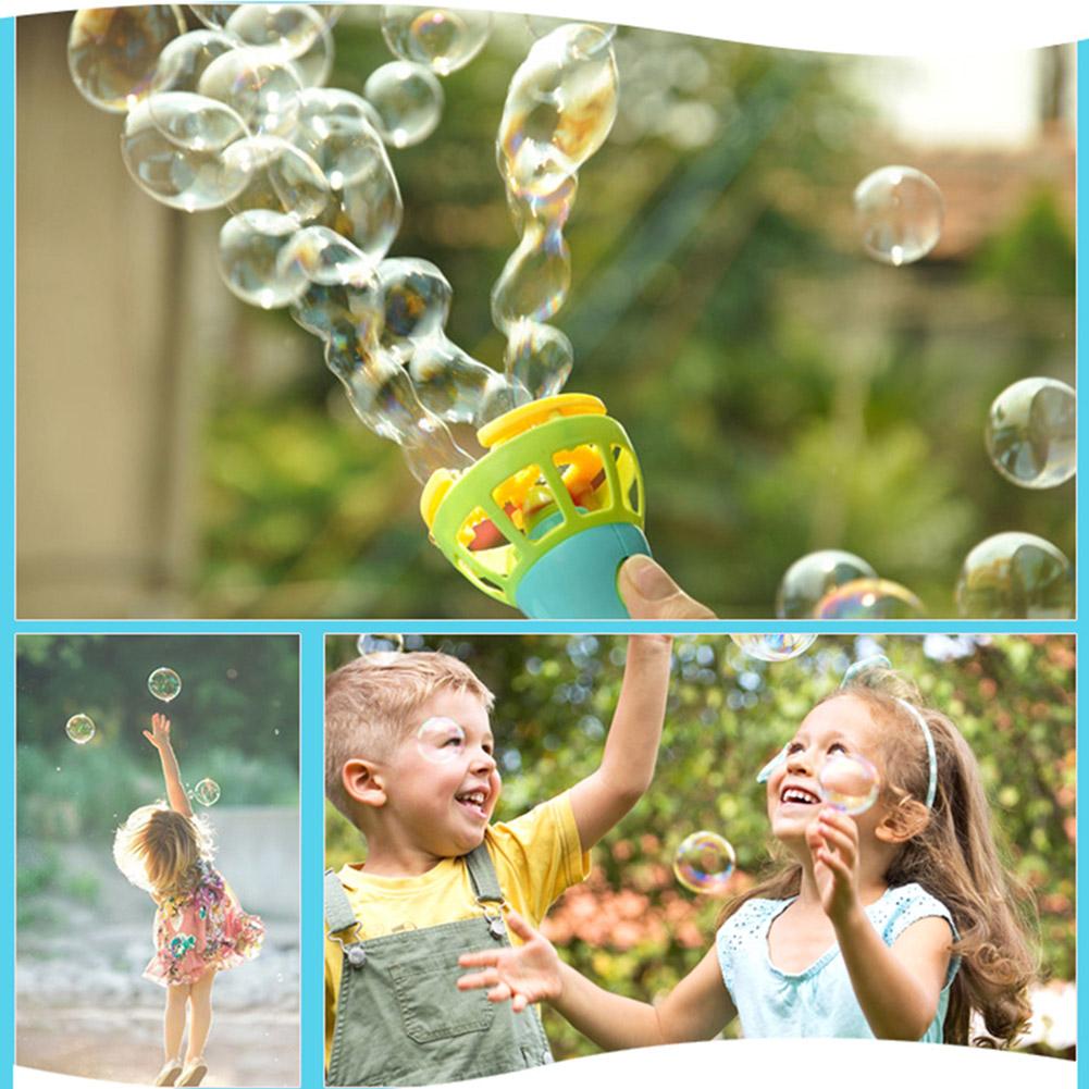 Bubble Blower Machine Speelgoed Kinderen Zeep Water Bubble Maker Gun Cartoon Waterpistool Zomer Grappige Mini Fan Voor Kids Kinderen handleiding Gun