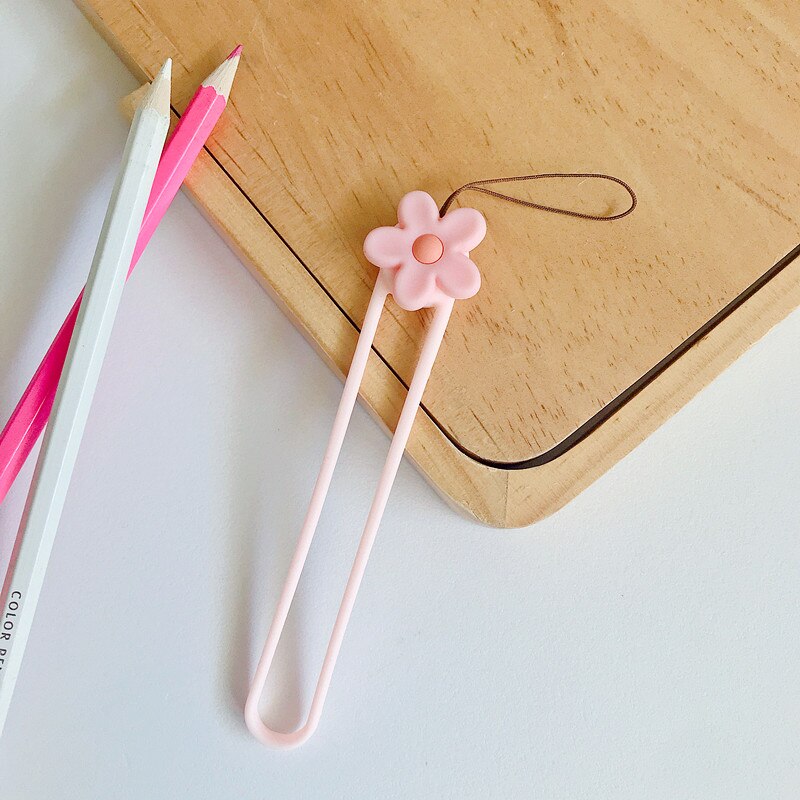 Mignon fleur téléphone Mobile sangles corde bande dessinée sangle cou lanières sangle pour coque de téléphone longue corde Lariat pour chaîne de carte nominative: Pink ( Short )