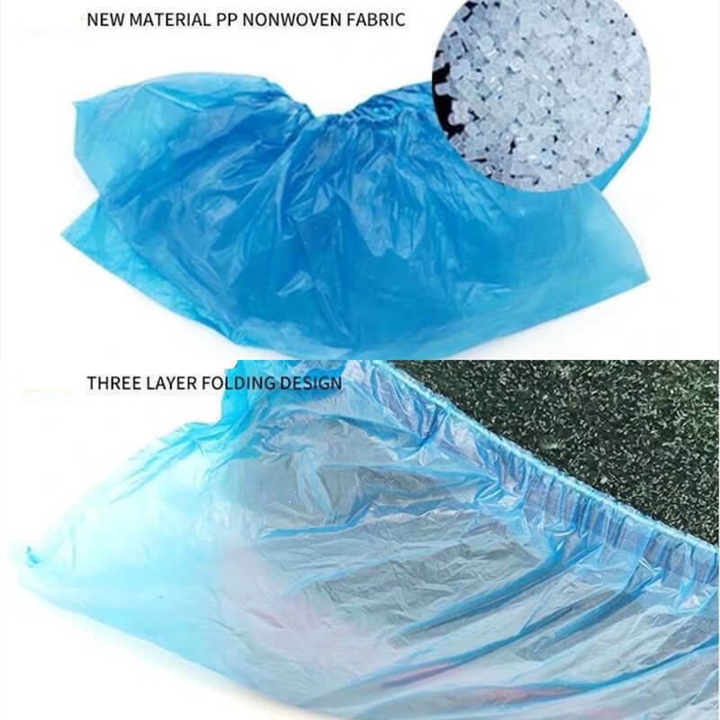 100 Stuks Wegwerp Overschoenen Thuis Indoor Antislip Cleaning Floor Non-woven Stofdicht Voeten Cover Overschoenen Voor Vrouwen mannen