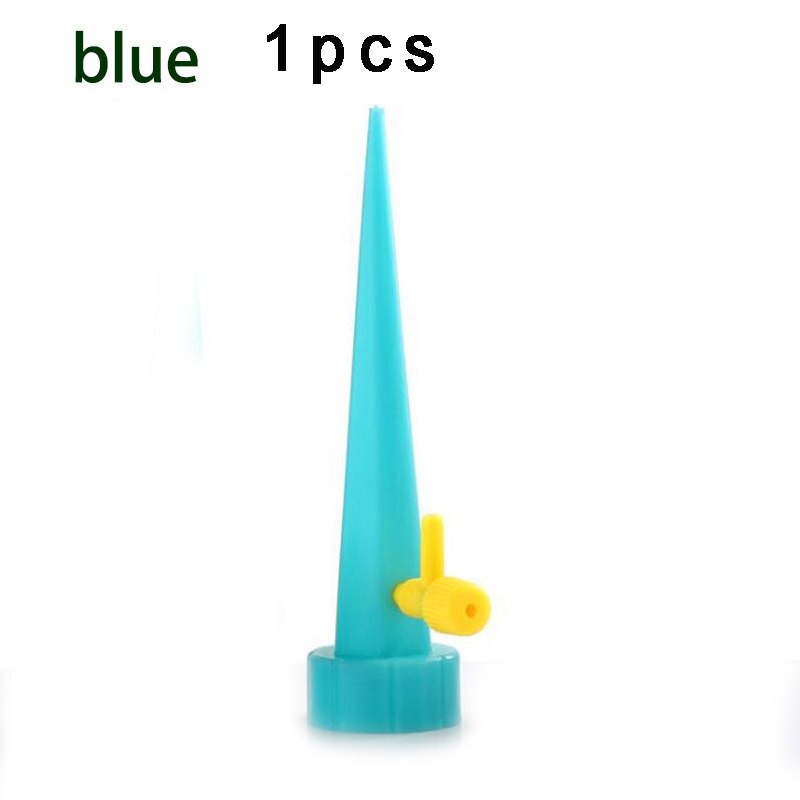 12 pièces Auto goutte à goutte arrosage arrosage jardin pour bouteille plantes ménagers jardinage eau goutteur kit système fleur Auto-abreuvoir: 1 pcs blue