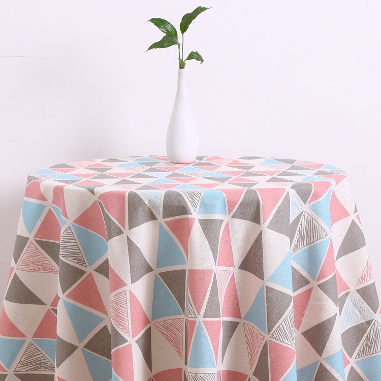 150 cmx 100cm bomull og lin stoff duk gardin stoff rutete sofahandmadefabric diy klær sy 101: Fargetrekant