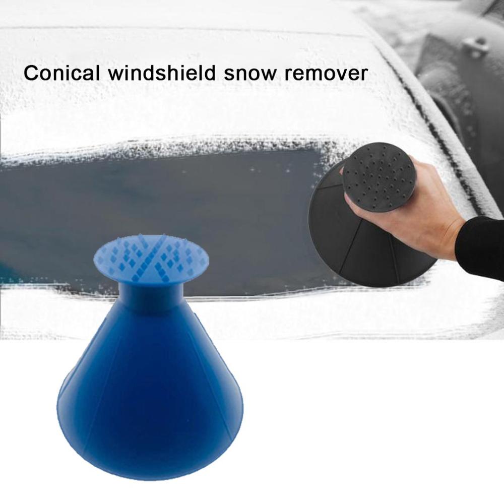 Cone Windshield Ice Bucket Funnel Car Glass Scraper Car Cone Snow Remover Practice Cleaning Tool Ice Shovel