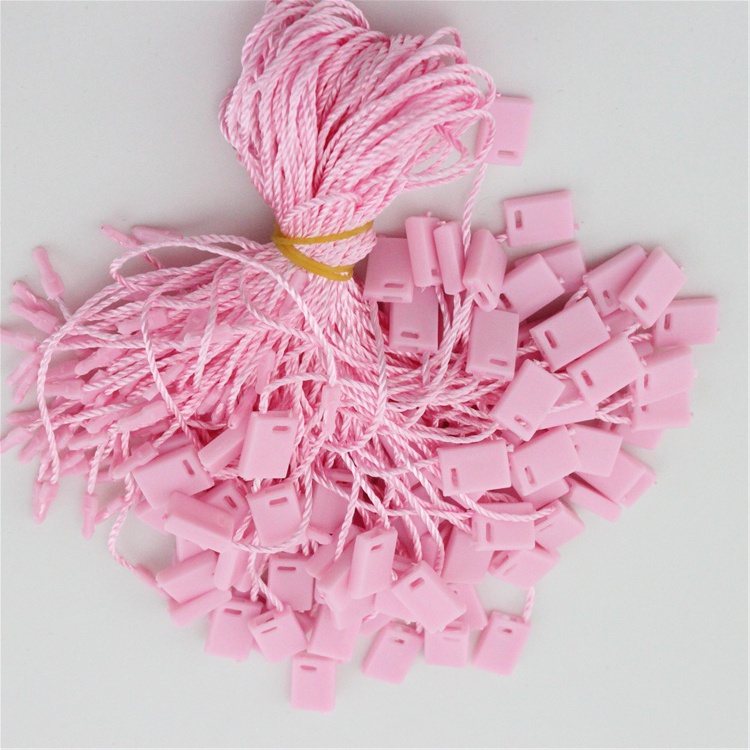 Pink Hang Tag Seal 500 Pieces Hang Tag String In Apparel 18cm Hangtag Cord For Garment Hang Tag: Default Title
