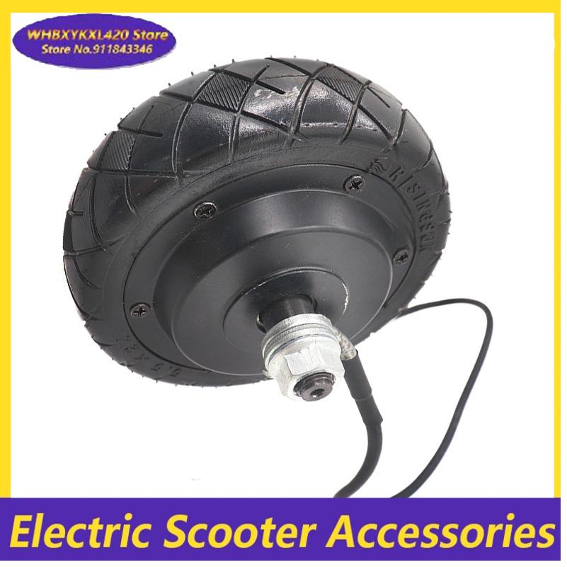 Uniwersalny silnik bezszczotkowy robić hulajnogi elektrycznej 24V/36V, koło 5,5 cala, bezszczotkowy silnik bez zębatek z piastą koła, pełna opona.