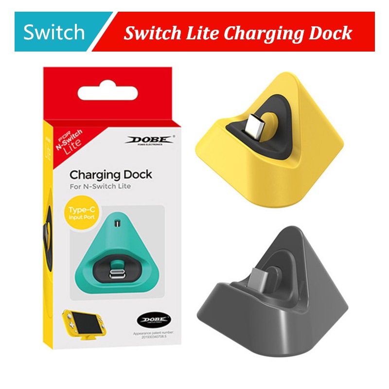 Disour mini switch lite dock switch lade dock holder til nintendo switch lite type c oplader base stand support