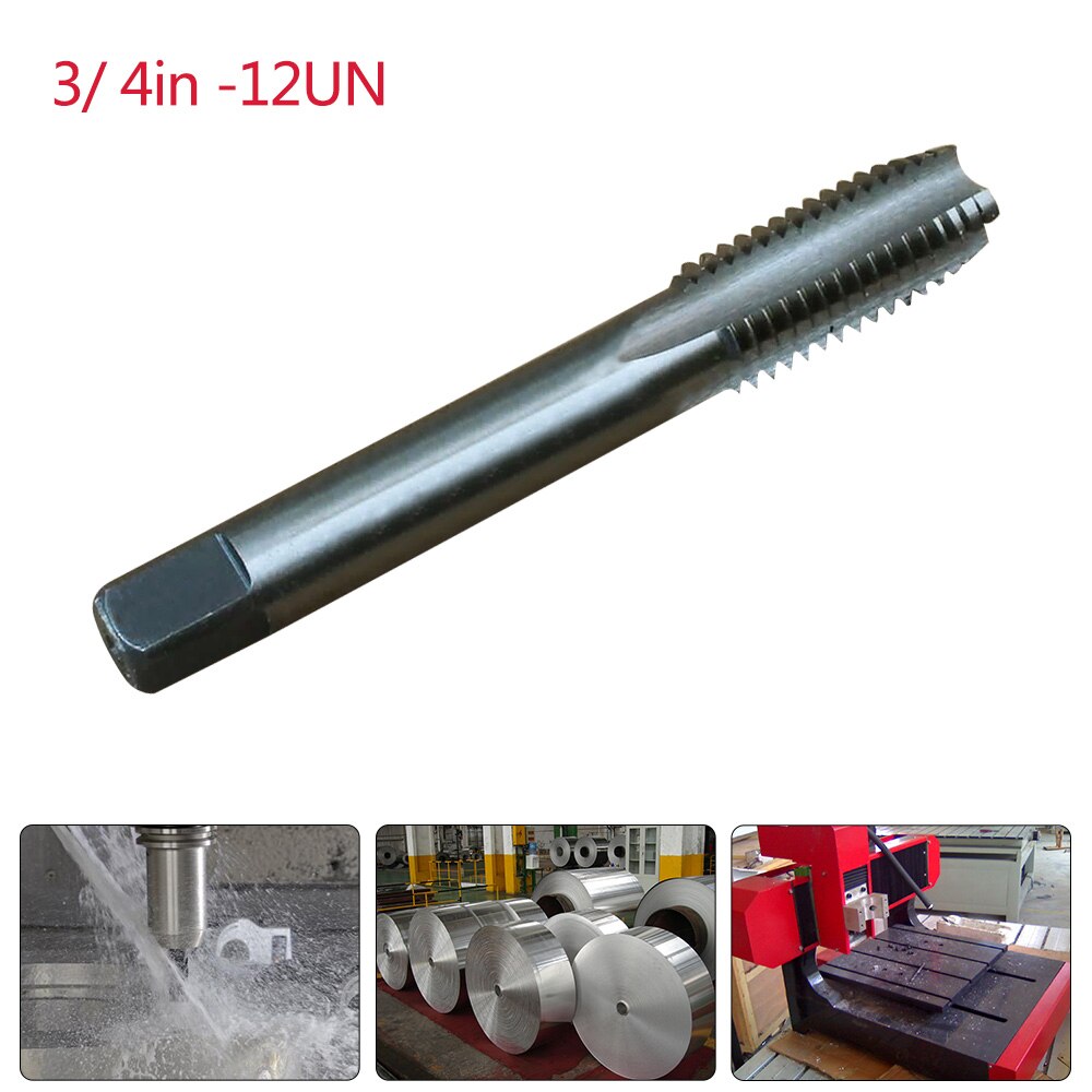 1pcs 3/4in-12UN Draad tap Plug Hand Tap Schroef Metric Machine Rechte Fluit Draad Hand Tap boor Frees Hand Tool Y7