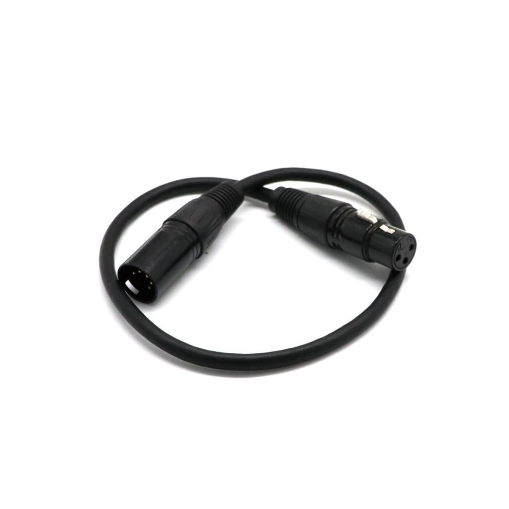 Stage Equipment 5-Pin Male to 3-Pin Female XLR Turnaround DMX Adapter Cable