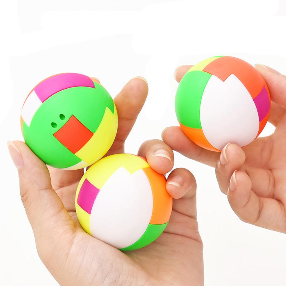 1 stk puslespil montage bold uddannelse legetøj børn plast mini multi-color bold puslespil