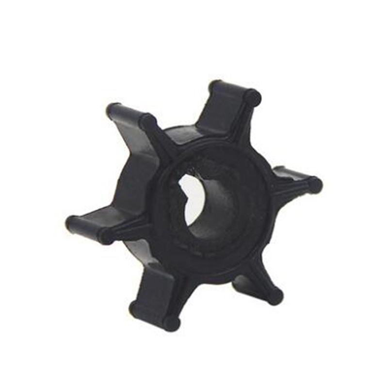 1PC Water Pump Impeller Black Rubber For Hangkai Two Stroke 15HP Outboard Motor 6 Blades Boat Parts Accessories