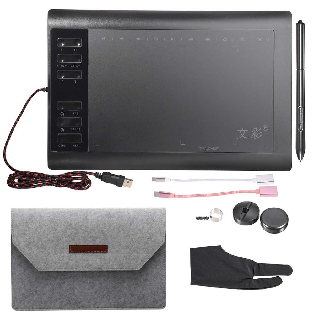 14.17IN Graphics Drawing Digital Tablet Pen Display 233 Point Quick Reading Pressure Sensing Universal Large Active Area Drawing: B