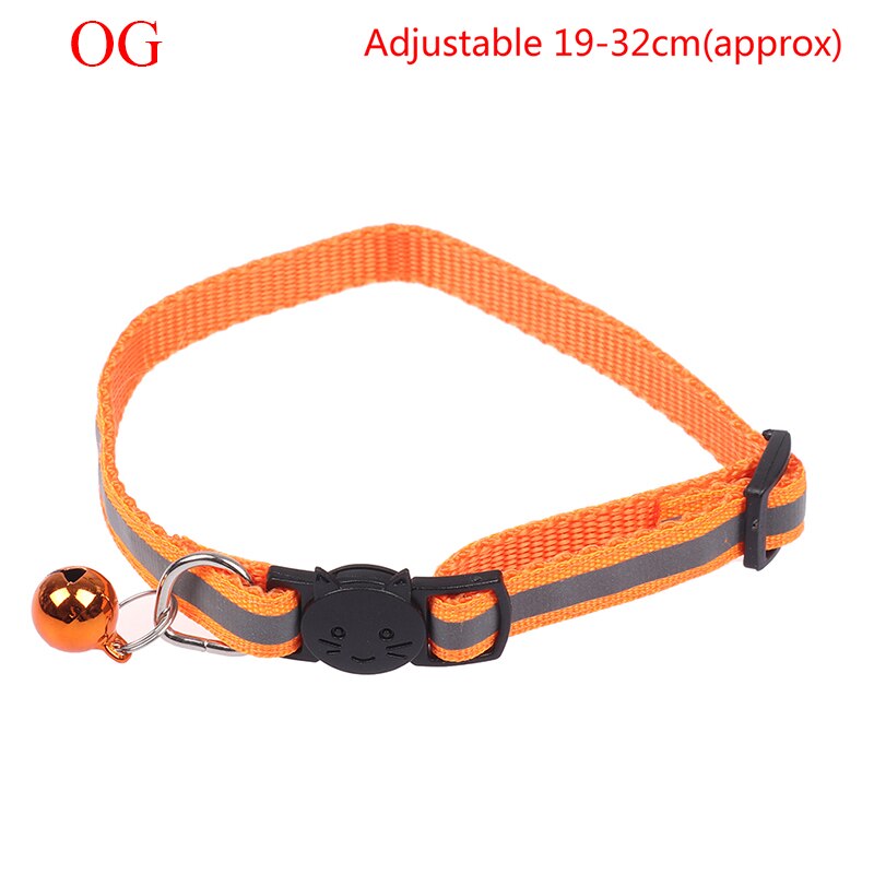 1PC breloque réfléchissante et cloche chat collier de chien sécurité élastique réglable produit pour animaux de compagnie: 6