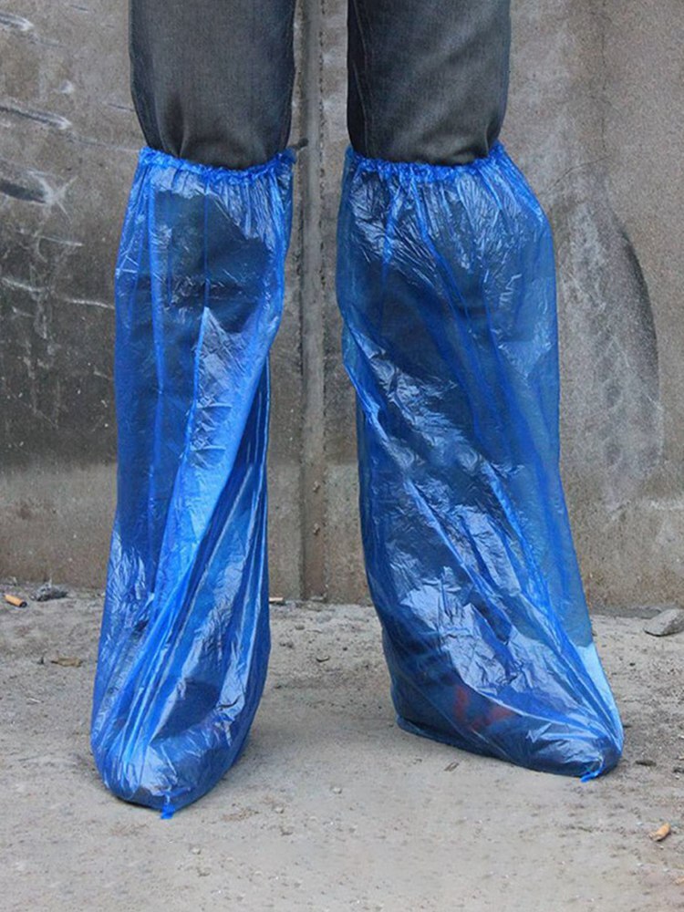 Thickened and long disposable shoe covers Waterproof shoe covers Rainproof high shoe covers disposable shoe covers