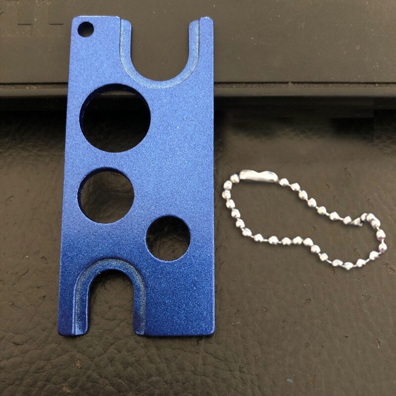 Yomdid æteriske olier åbnerfjerner til rullekugler og hætter flaskeåbner metalproptrækkerværktøj køkkengadgets: Blå