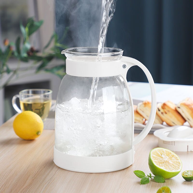 Glas Water Kruik Met Handvat Glas Picther Water Pot Voor Warm Koud Water Thee Vruchtensap Glas Jug 2000Ml